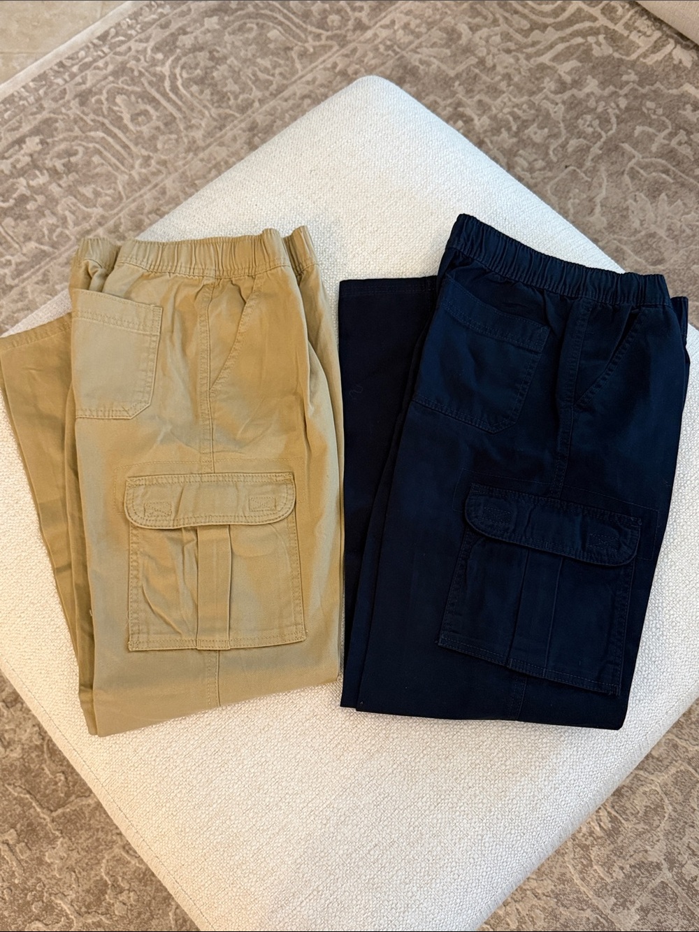 The Children's Place Khaki and Navy Cargo Pants